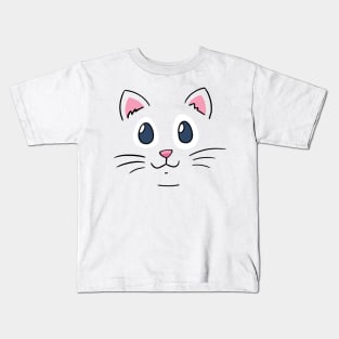 cat face mask and cartoon fashion Kids T-Shirt